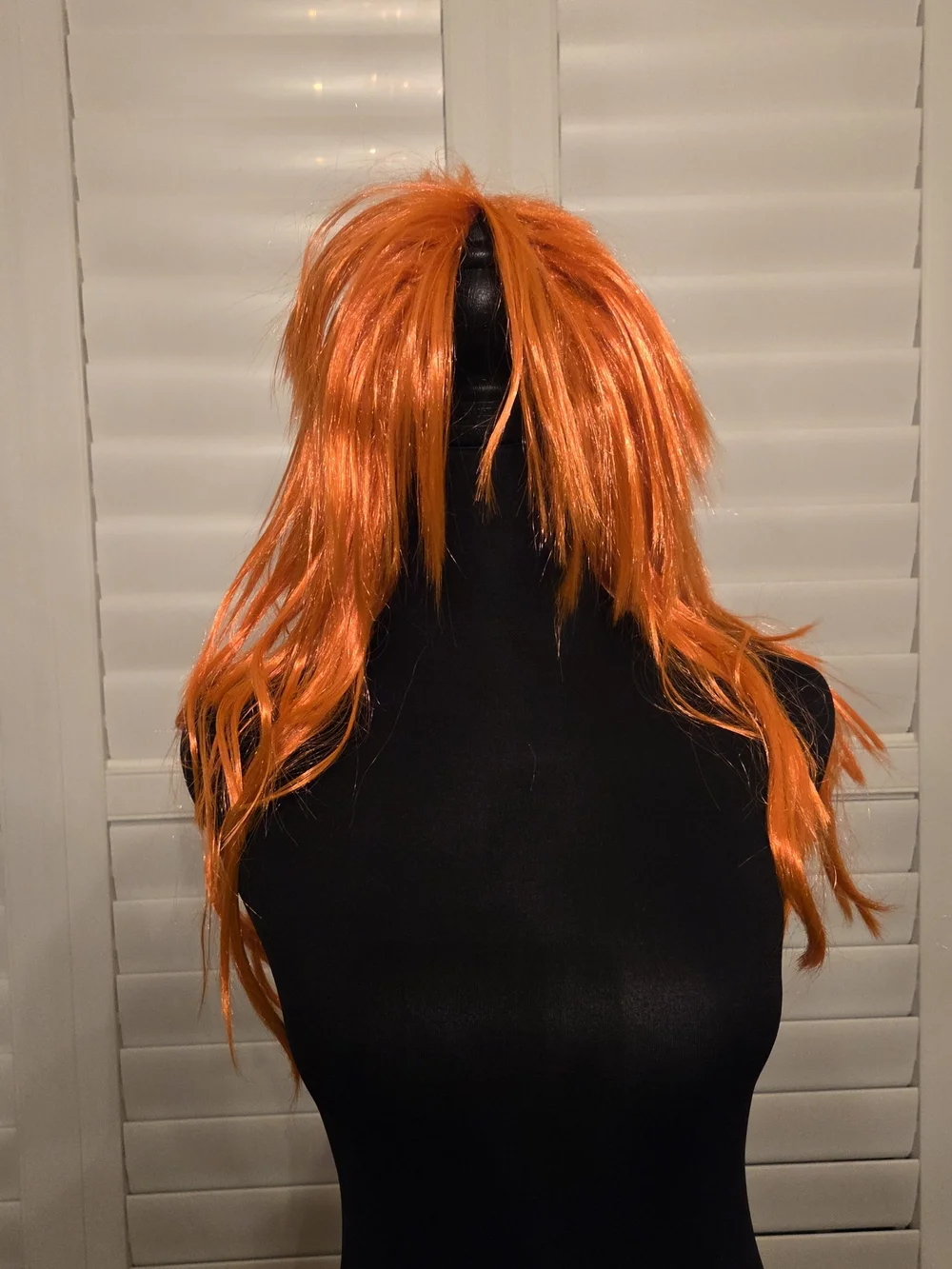 Vibrant Long Orange Women's Wig - Stylish Synthetic Hair